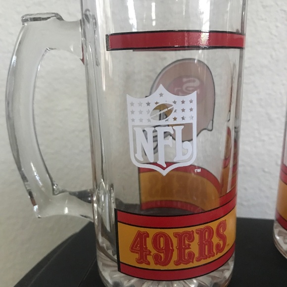 49ers pair of glass mugs - Picture 2 of 7